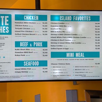 Ono Hawaiian BBQ - Menu board 2 - Hawaiian Near Me - Morgan Hill, California Ono Hawaiian BBQ - Menu board 2 - Hawaiian Near Me - Morgan Hill, California