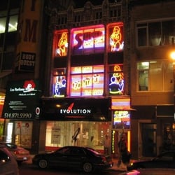Club Super Contact - Super Contact's wall of neon on Ste-Catherine back in the Winter of '09... (Montréal)