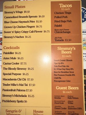 Menu photo 8 Simmzy's Huntington Beach, CA Menu photo 8 Simmzy's Huntington Beach, CA
