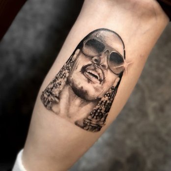O Tattoo Studio - Stevie wonder hotter than July portrait tattoo - Tattoo Near Me - Berkeley, California O Tattoo Studio - Stevie wonder hotter than July portrait tattoo - Tattoo Near Me - Berkeley, California