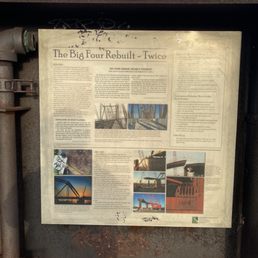 Info display regarding history of the Big Four Bridge Info display regarding history of the Big Four Bridge