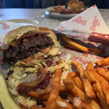 Bubba's 33 - Bubba's Bacon Cheeseburger* & Fire Fries - Bars Near Me - Buford, Georgia