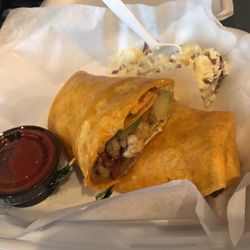 Castalano's Deli & Catering - Shrimp fajita wrap with potato salad