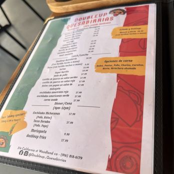Doubleup Quesabirrias - Menu - Mexican Near Me - Woodland, California Doubleup Quesabirrias - Menu - Mexican Near Me - Woodland, California