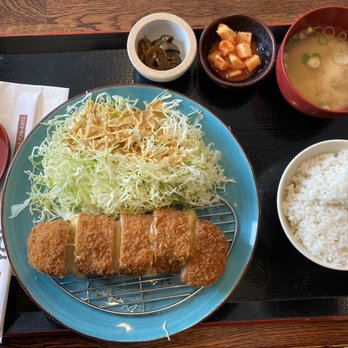 Yoko - Cheesekatsu + banchan, miso soup, and rice - Japanese Near Me - Buena Park, California Yoko - Cheesekatsu + banchan, miso soup, and rice - Japanese Near Me - Buena Park, California
