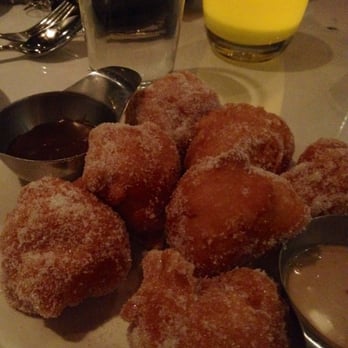 The Marc - Beignets/doughnuts w caramel and vanilla sauce - French Near Me - Edmonton, Alberta