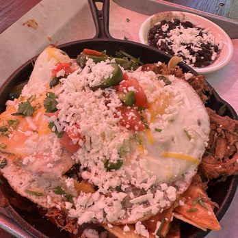 Besitos Fine Cuisine - Chilaquiles with black beans - Waffles Near Me - Manteca, California