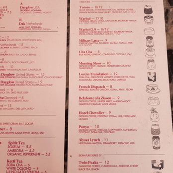 Dayglow - Menu options - Coffee & Tea Near Me - Los Angeles, California Dayglow - Menu options - Coffee & Tea Near Me - Los Angeles, California