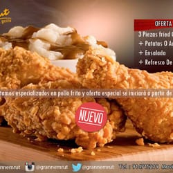 Gran Nemrut - OFERTA  3 Piezas fried Chicken + patatas o Arroz + ensalada + Refresco de 1 L