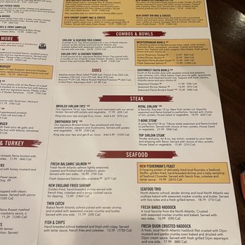 99 Restaurants - Menu - Pubs Near Me - Mashpee, Massachusetts