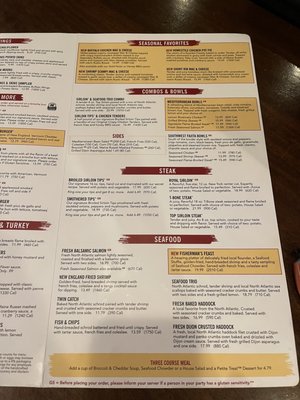 Menu photo 2 99 Restaurants Mashpee, MA