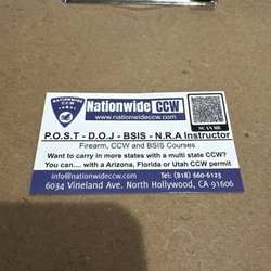 Nationwide CCW - Business card