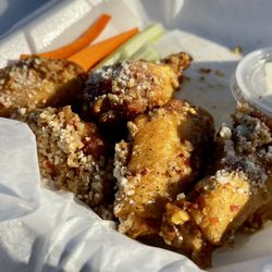 The Groggy Frogg - Buffalo Garlic Parm