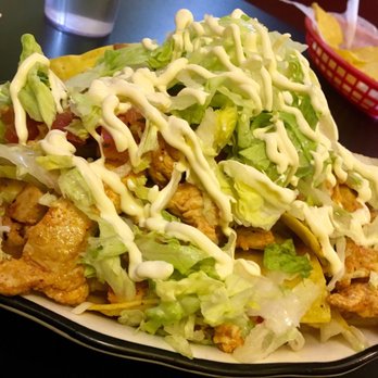 La Mexicana Grocery - Chicken nachos - beans, chicken, cheese, beans, lettuce, guac, crema. - Grocery Near Me - Schenectady, New York La Mexicana Grocery - Chicken nachos - beans, chicken, cheese, beans, lettuce, guac, crema. - Grocery Near Me - Schenectady, New York