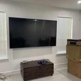 Mounted TV