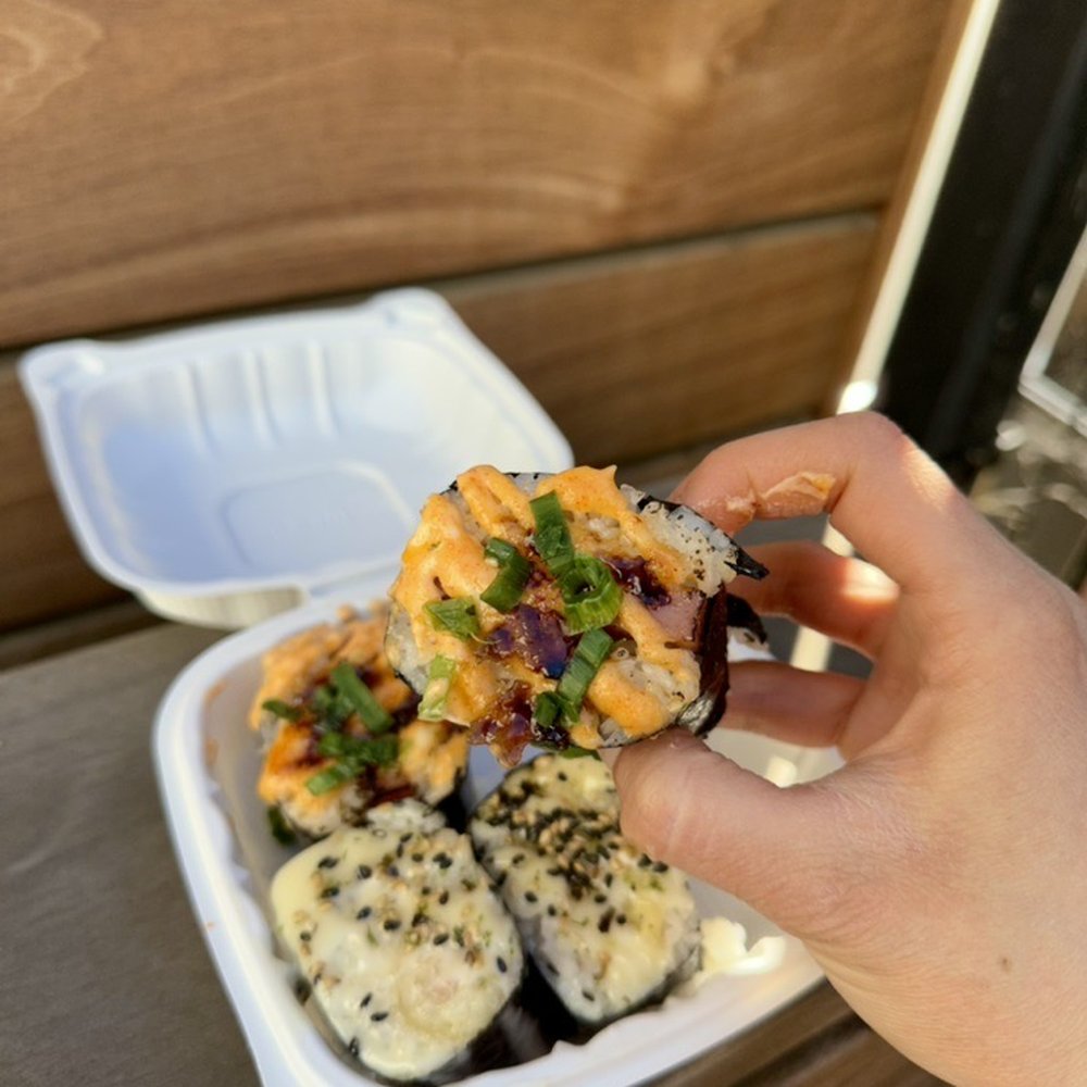Shootz - The Spam Brulee Musubi is very creamy. - Hawaiian Near Me - Stanton, California Shootz - The Spam Brulee Musubi is very creamy. - Hawaiian Near Me - Stanton, California