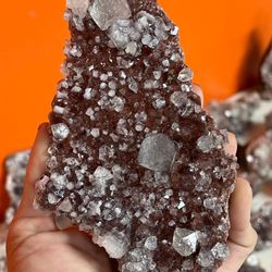 Zelda’s Minerals - Apophyllite on Red Chalcedony