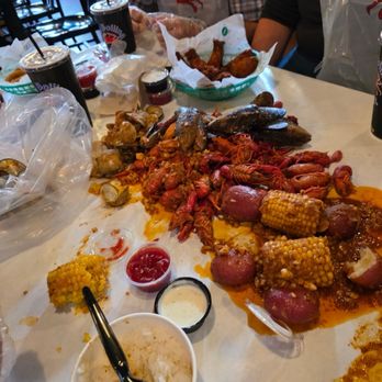 The Boiling Crab - Crawfish, mussels, and clams. Such a delicious seafood boil! - Seafood Near Me - Plano, Texas