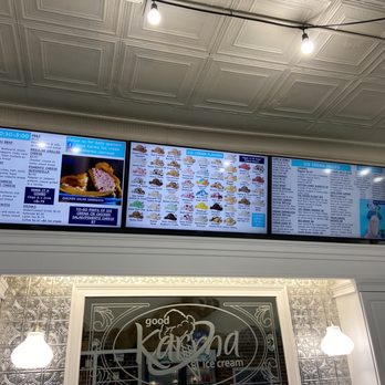 Good Karma Ice Cream - menus on the wall - Ice Cream & Frozen Yogurt Near Me - Easley, South Carolina