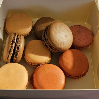 Breakfast Paris - All that was left of my macarons. The box was full idk who ate them - Breakfast & Brunch Near Me - Greensboro, North Carolina