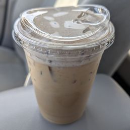 Carrot cake latte (with a beautiful backdrop of my car seat) Carrot cake latte (with a beautiful backdrop of my car seat)