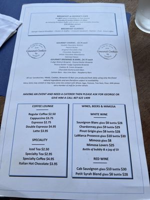 Menu photo 4 George's Cafe Winter Park, FL