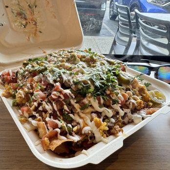Chispiro's Burritos Y Tacos - Al Pastor Nachos + #2 w/Bacon - Mexican Near Me - San Jose, California Chispiro's Burritos Y Tacos - Al Pastor Nachos + #2 w/Bacon - Mexican Near Me - San Jose, California
