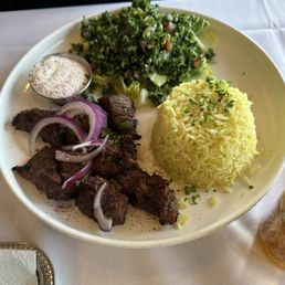 Beef Shish Kabob Platter Beef Shish Kabob Platter