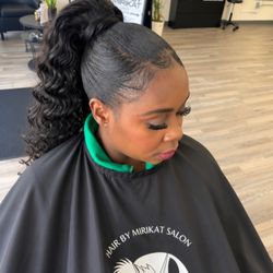 Hair by Mirikat Salon - Soft Glam Natural Make up and
Sleek Ponytail Hair Goals.