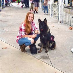 Real Life K9 - Me and my sweet girl Chloe enjoying a trip to wild adventures thanks to her training