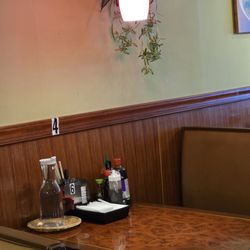 Pho Saigon - The table from one of the booths.