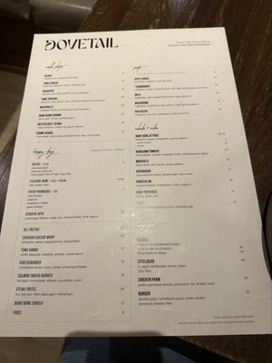 Menu photo 1 Dovetail Vancouver, BC Menu photo 1 Dovetail Vancouver, BC