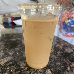 King Donuts - Medium iced French vanilla coffee
