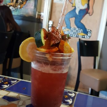 Tio's Tacos - Michelada/fruit salad - Mexican Near Me - Riverside, California