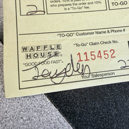 Waiters name Waiters name