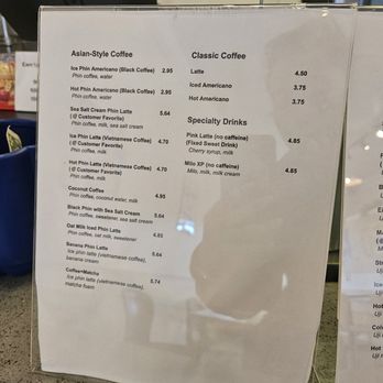 Caffeine Society - Menu 10/14/26 - Coffee & Tea Near Me - Sacramento, California