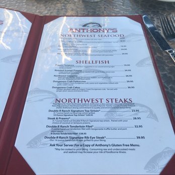 Anthony's At The Old Mill District - Awesome menu choices!!! - Seafood Near Me - Bend, Oregon