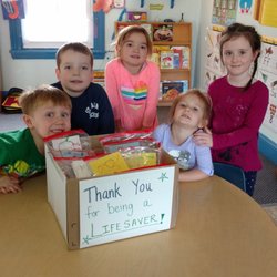 West Chester Playschool - Our students enjoyed making care packages for our community service workers!