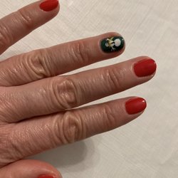 Lily Nail Spa - I wanted something different than usual. Thank you Lynn making my gel nails look festive but still classy! Love love love it