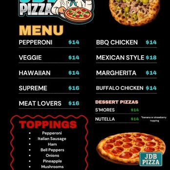 JDB Pizza - Menu - Pizza Near Me