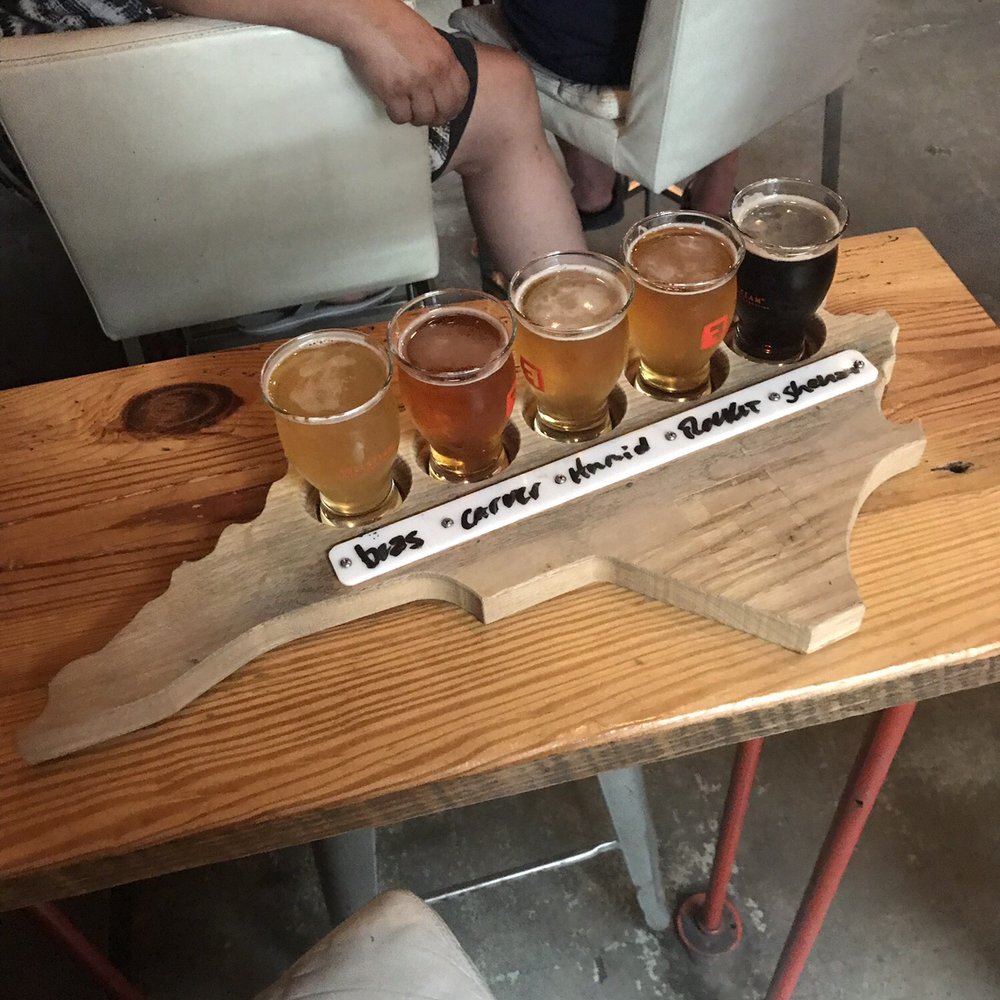 Fullsteam - Beer flight - Breweries Near Me - Durham, North Carolina