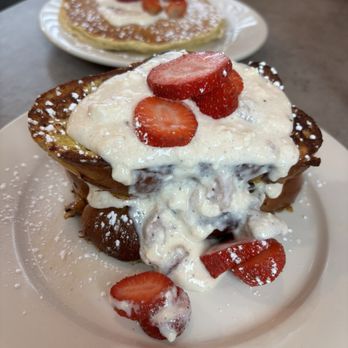 Cafe Pink Blossom - Stuffed French Toast w/ strawberries - Breakfast & Brunch Near Me - Lewes, Delaware