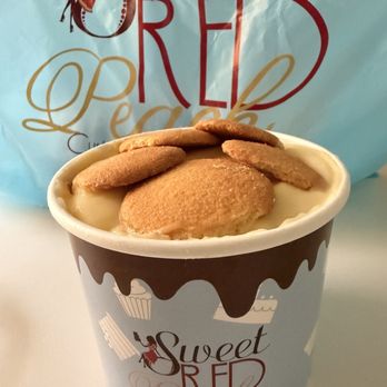 Sweet Red Peach - Banana Pudding - Custom Cakes Near Me - Santa Clarita, California Sweet Red Peach - Banana Pudding - Custom Cakes Near Me - Santa Clarita, California