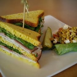 Garden Atrium - Unexpected for "hospital food"... A photogenic Turkey Club...