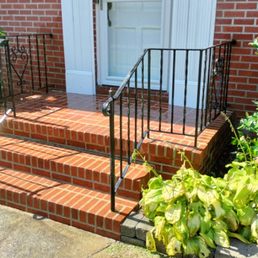 Exterior outside entrance of A&A MASONRY - After Exterior outside entrance of A&A MASONRY - After
