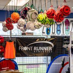 Front Runner Athletics - Check out our youth soccer package - cleats, shin guards, and ball! Let our staff fit your athlete in the perfect gear this season.