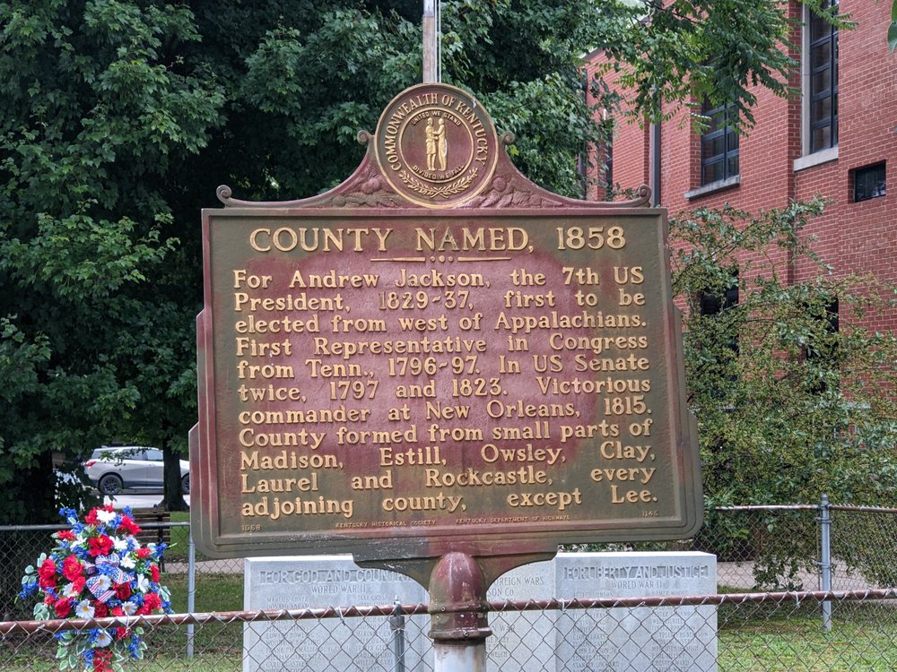 COUNTY NAMED, 1858 MARKER 100 Main St, McKee, Kentucky Landmarks