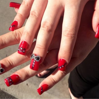 Rockstar Nails & Spa - Black lace inspired nails by Troy. - Nail Salons Near Me - Simi Valley, California Rockstar Nails & Spa - Black lace inspired nails by Troy. - Nail Salons Near Me - Simi Valley, California