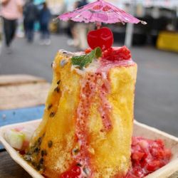 12 Nov 2017 - Strawberry & Pineapple Float with a Cherry in Top from ChiChi Dango