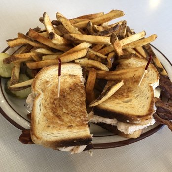 Big Rock Cafe - Chicken Bacon Melt with Fries - Breakfast & Brunch Near Me - Big Rock, Illinois Big Rock Cafe - Chicken Bacon Melt with Fries - Breakfast & Brunch Near Me - Big Rock, Illinois
